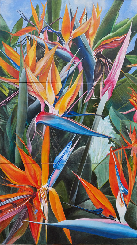 Tríptico Strelitzias — Carlos Artêncio