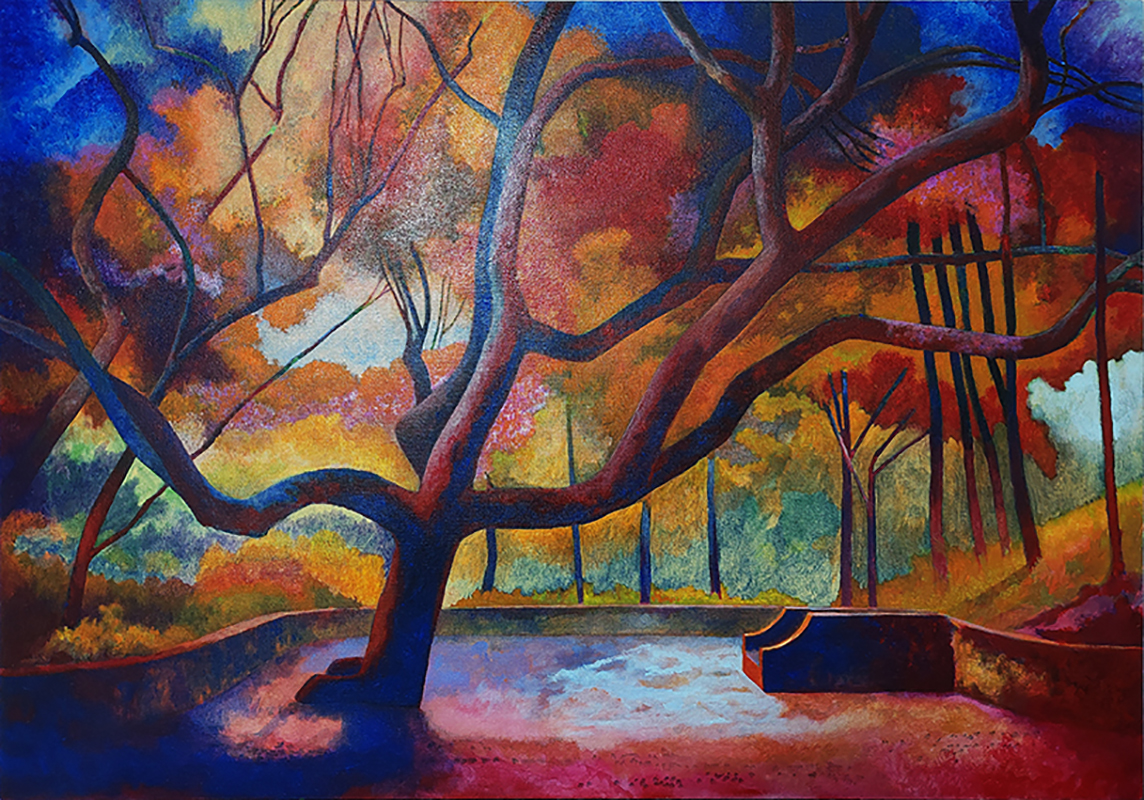 praça fauvista - alto da boa vista 104x74cm